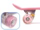 Bērnu Skeitbords Skrituļdēlis \"Penibords\" ar LED Riteņiem, Rozā | Kids Skateboard Pennyboard