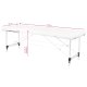 Activfizjo Komfort Folding Massage Table, Aluminum, 2 Sections, White