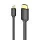 Vention AGIBF HDMI-D to HDMI-A Cable, 4K 60Hz, 1m, Black