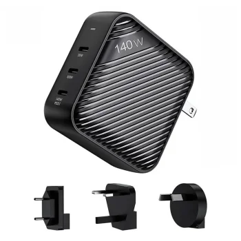 Сетевое зарядное устройство INVZI GH14013 140W 3x USB-C