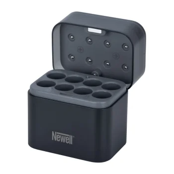 Newell 8-Channel Battery Charger for AA Li-ion and Ni-MH Rechargeable Batteries, USB-C