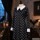 Wednesday Addams Kids Costume Dress, 135-145 cm