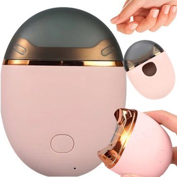 Electric Nail Clipper and Trimmer, Rechargeable USB Automatic Nail File, Pink