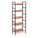 Modernhome lofta stila plaukts ar 5 plauktiem, 160 cm, metāls/MDF