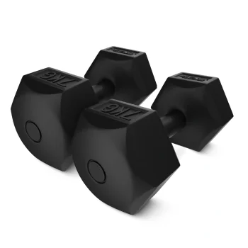 Битумные гантели 4Fizjo 2107, 2 x 7 кг, черные