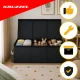 Kruzzel saliekama rotaļlietu kaste ar vāku 132 l 94x39x35 cm, melna
