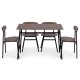 Dining Table Set for 4 OSLO Kitchen Table and Chairs ModernHome