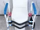 Adjustable toilet support rail for seniors with non-slip handles