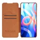 Чехол-книжка Nillkin Qin для Xiaomi Redmi Note 11T 5G / Poco M4 Pro 5G, коричневый