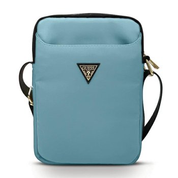 Guess Nylon Triangle Logo soma planšetdatoram līdz 10", gaiši zila