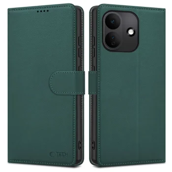 Чехол-книжка Tech-Protect Wallet для Xiaomi Redmi Note 17 Pro 5G, зеленый