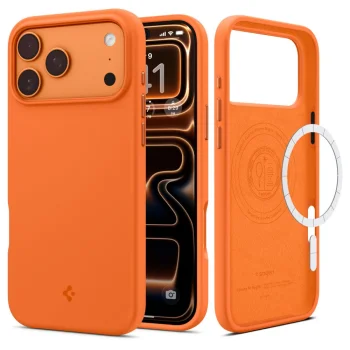 MagSafe silikona vāciņš Spigen iPhone 17 Pro Cosmic Orange | Phone Case Cover