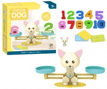 Izglītojošā Rotaļlieta Svari Skaitīšanai Matemātikai, Kucēns | Counting Toy Scales Libra Balance Game