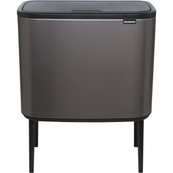 Atkritumu tvertne Brabantia Bo Touch Bin, 11 + 23 L, Platinum