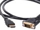 VGA uz HDMI kabelis 2m, apzeltīti savienotāji, Full HD D-Sub