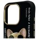 Nimmy iPhone 16 Pro Max Case Glasses Cool Dog, Black