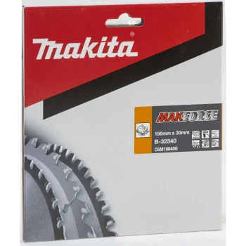 Пильный диск Makita MAKFORCE B-32340 190x30 мм 40T по дереву