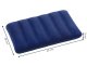 Intex piepūšams velūra spilvens 43x28x9 cm, tumši zils