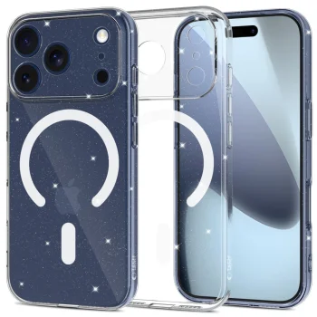 Tech-Protect iPhone 17 Pro Max vāciņš FlexAir MagSafe, caurspīdīgs ar spīdumiem