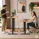 ModernHome elektriski regulējams galds 120x60 cm 72-118 cm, gaišs ozols
