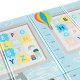 Double-sided Foldable Foam Play Mat Pad Rug for Kids, Words/Giraffe, 198x179cm