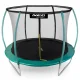 Dārza batuts Neo-Sport 312 cm (10 ft) ar iekšējo tīklu un kāpnēm, Zaļš