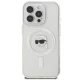 Чехол Karl Lagerfeld для iPhone 16 Pro IML Metal Karl Head MagSafe, белый