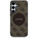 Guess 4G Round Patch Classic Logo MagSafe vāciņš Samsung Galaxy S25 Plus brūns