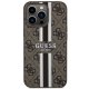 Guess iPhone 13 Pro Max vāciņš 4G Printed Stripes MagSafe, brūns