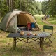Складной туристический стол 120x55 см с сумкой, черный, MultiGarden