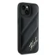 Karl Lagerfeld iPhone 14 / 15 / 13 Case Diagonal Quilted Script, Black