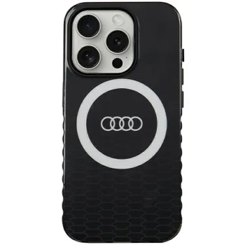 Audi IML Big Logo MagSafe vāciņš priekš iPhone 15 Pro 6.1", melns
