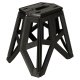 Folding Camping Stool 40 cm, Black
