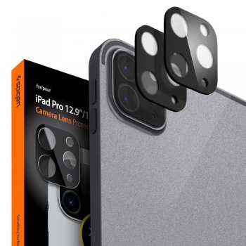 Apple iPad Pro 11'' / Pro 12.9'' Spigen Back Camera Lens Tempered Glass Protector 2 pcs., Black | Aizmugurējās...