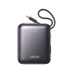 Joyroom JR-PBF27 ārējais akumulators 10000mAh 22.5W ar USB-C un Lightning kabeļiem, melns