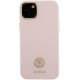 Guess Silicone Logo Strass 4G Case for iPhone 15 Plus / 14 Plus - Light Pink