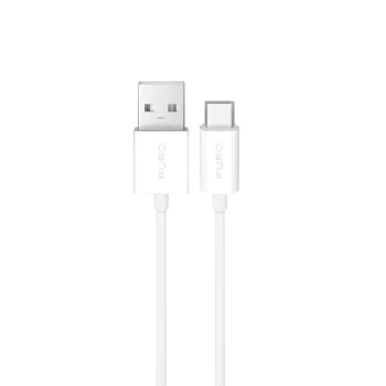 Puro TPE USB-A to USB-C Cable 10W 3m - White