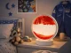 3D smilšu lampa ar plūstošām smiltīm LED RGB USB