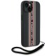 Karl Lagerfeld Saffiano Athleisure Stripes Cord vāciņš iPhone 15, Sarkans