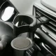 Auto krūzīšu turētājs ventilācijas restei, melns