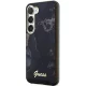 Guess Samsung Galaxy S23+ S916 aizsargvāciņš Golden Marble Collection Melns