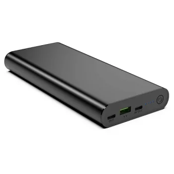 Ārējais akumulators 26800mAh, PD 100W, 2x USB-C, USB-A QC3.0, melns