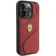 Ferrari iPhone 15 Pro vāciņš Twist Metal Logo, sarkans