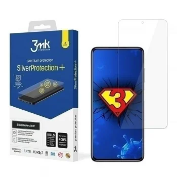 Xiaomi Poco X3 / X3 NFC 3MK Silver Protect+ Antibacterial Screen Protector | Антибактериальная...