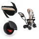 Трехколесный велосипед Ecotoys JM-066-9 с поворотным сиденьем, бежевый