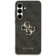 Чехол Guess для Samsung Galaxy S25 FE HC PU Leather 4G Metal Logo черный