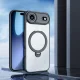 Dux Ducis iPhone 17 Air vāciņš Aimo Mag ar statīvu, melns