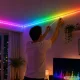 10 m RGB LED lenta ar pulti un lietotni (12V, 2835, Music Sync)