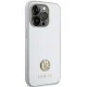 Guess iPhone 15 Pro vāciņš 4G Strass Metal Logo, sudraba