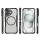 Leading Series MagSafe silikona vāciņš iPhone 16, melns